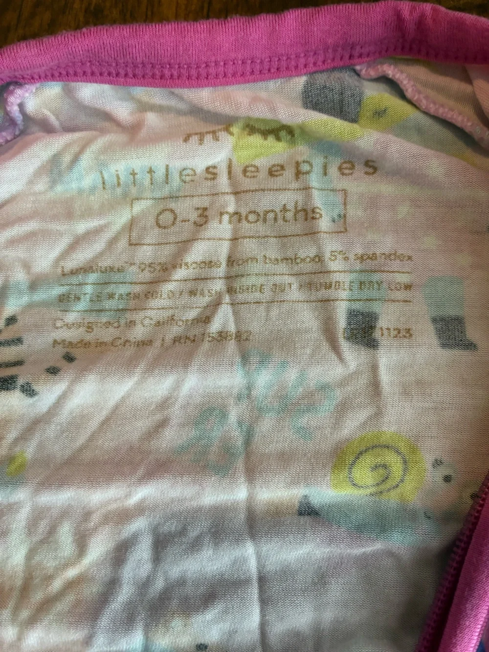 Little Sleepies Sleepy Heroes Bamboo Zippy Pajama 0-3 months